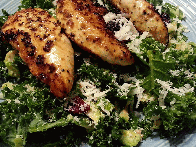 Nolafoodette Kale and Brussel Sprout Salad